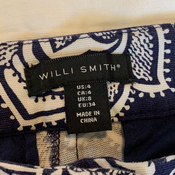 Navy Blue and White Willi Smith Shorts - Picture 6 of 7